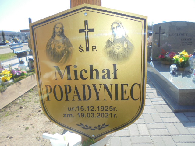 Michał Popadyniec 1925 Elbląg - Grobonet - Wyszukiwarka osób pochowanych