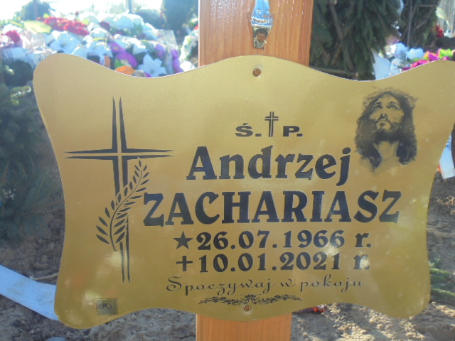 Andrzej Zachariasz 1966 Elbląg - Grobonet - Wyszukiwarka osób pochowanych