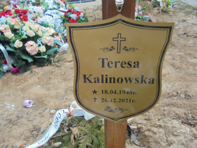 Teresa Kalinowska 1948 Elbląg - Grobonet - Wyszukiwarka osób pochowanych