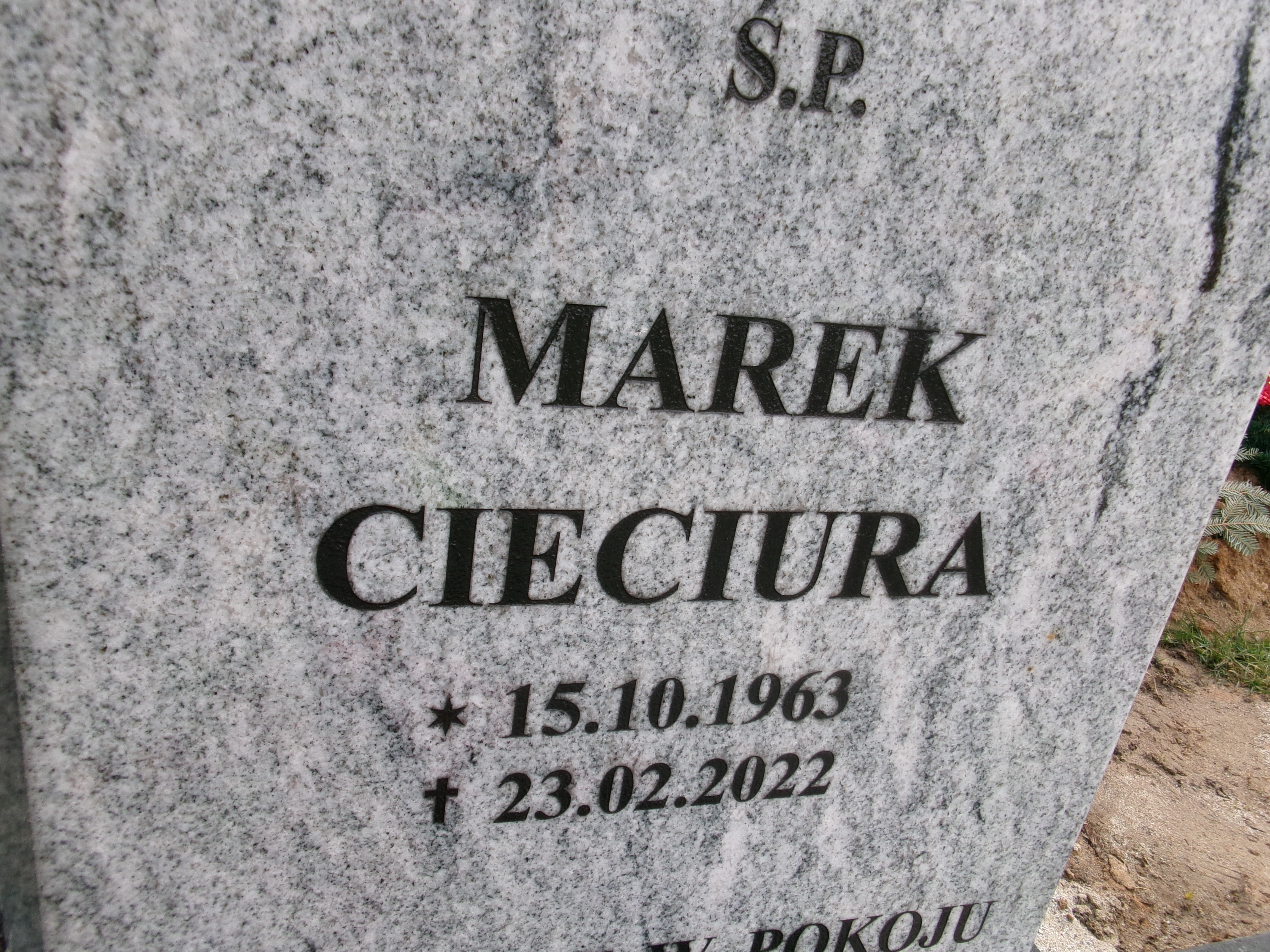 Marek Cieciura 1963 Elbląg - Grobonet - Wyszukiwarka osób pochowanych