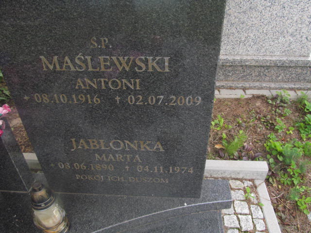 Antoni Maślewski 1916 Elbląg - Grobonet - Wyszukiwarka osób pochowanych
