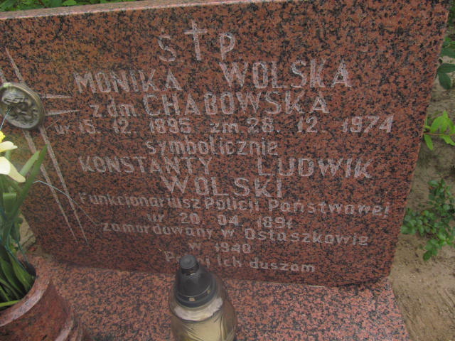 Monika Wolska 1895 Elbląg - Grobonet - Wyszukiwarka osób pochowanych