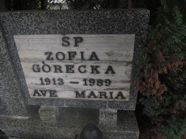 Zofia Górecka 1913 Elbląg - Grobonet - Wyszukiwarka osób pochowanych
