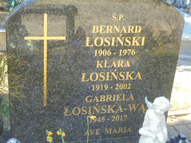 Gabriela   Maria Łosińska - Wąs   1945 Elbląg - Grobonet - Wyszukiwarka osób pochowanych