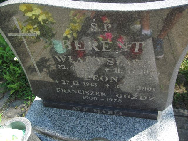 Leon Berent 1913 Elbląg - Grobonet - Wyszukiwarka osób pochowanych