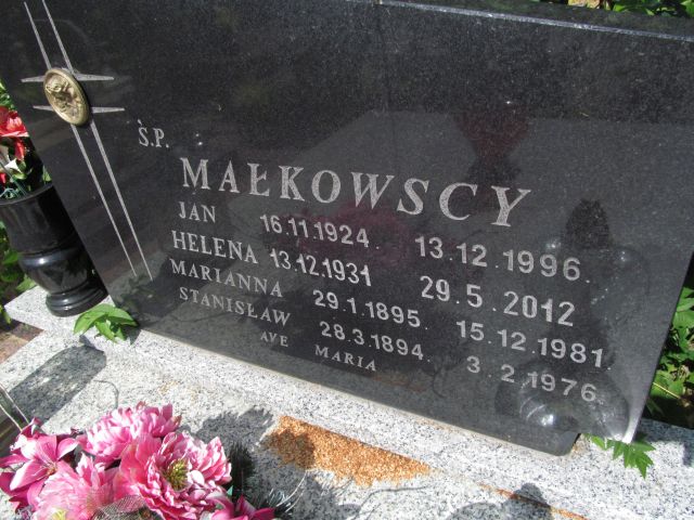 Marianna Małkowska 1895 Elbląg - Grobonet - Wyszukiwarka osób pochowanych