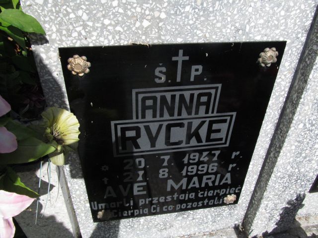 Agnieszka Rycke 1911 Elbląg - Grobonet - Wyszukiwarka osób pochowanych