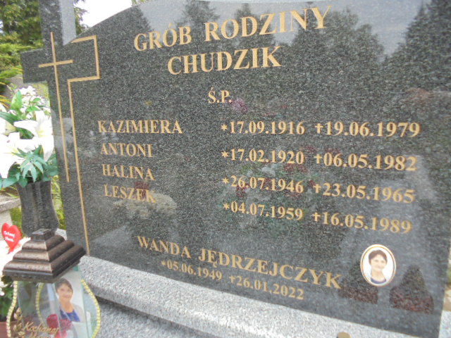 Leszek Chudzik 1959 Elbląg - Grobonet - Wyszukiwarka osób pochowanych