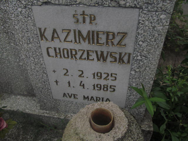 Kazimierz Chorzewski 1925 Elbląg - Grobonet - Wyszukiwarka osób pochowanych