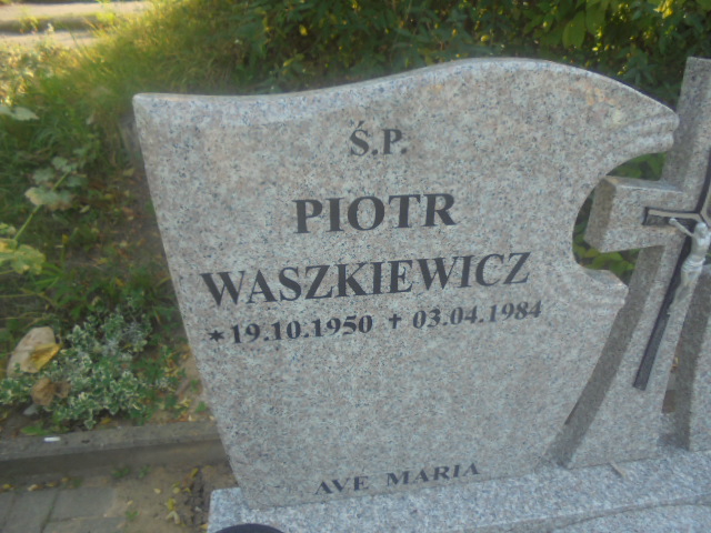 Piotr Waszkiewicz 1950 Elbląg - Grobonet - Wyszukiwarka osób pochowanych