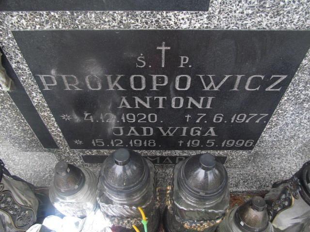 Jadwiga Prokopowicz 1918 Elbląg - Grobonet - Wyszukiwarka osób pochowanych