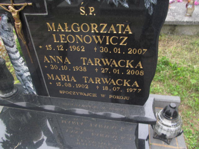 Małgorzata Leonowicz 1962 Elbląg - Grobonet - Wyszukiwarka osób pochowanych