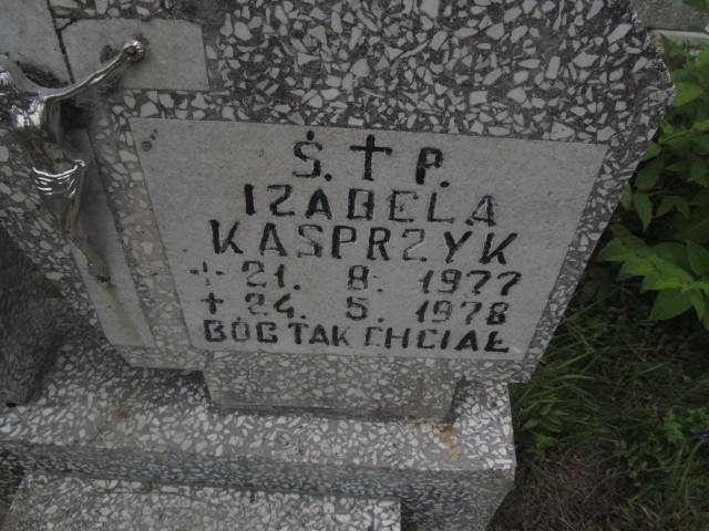 Izabela Kasprzyk 1977 Elbląg - Grobonet - Wyszukiwarka osób pochowanych