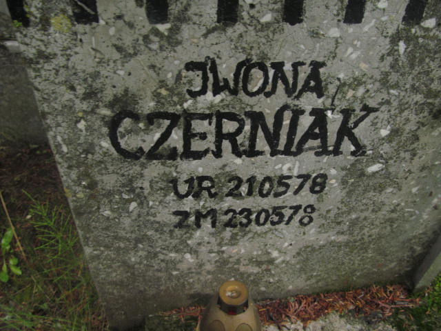 Iwona Czerniak 1978 Elbląg - Grobonet - Wyszukiwarka osób pochowanych