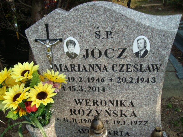 Czesław Jocz 1943 Elbląg - Grobonet - Wyszukiwarka osób pochowanych