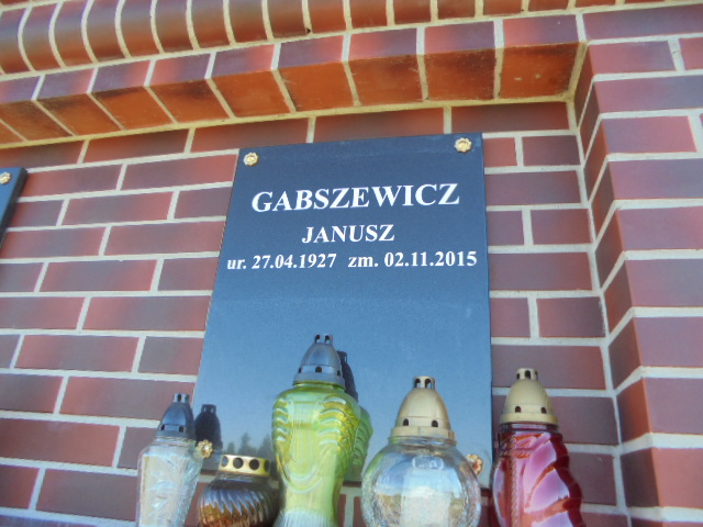 Janusz Gabszewicz 1927 Elbląg - Grobonet - Wyszukiwarka osób pochowanych