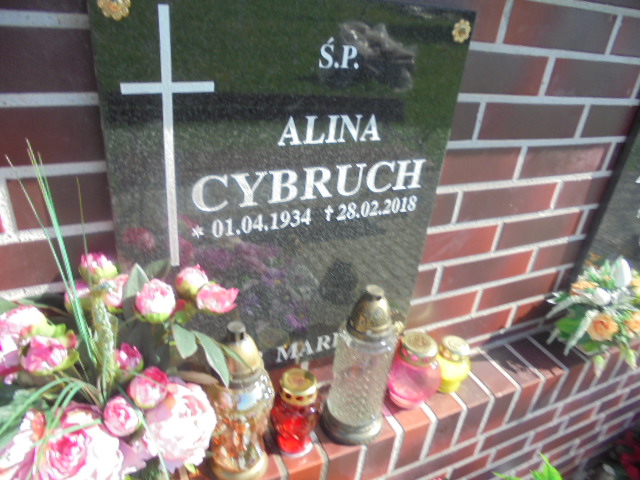 Alina Cybruch 1934 Elbląg - Grobonet - Wyszukiwarka osób pochowanych
