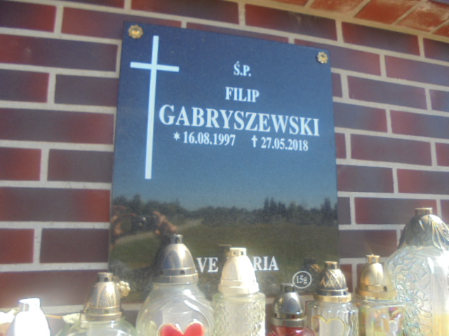 Filip Gabryszewski  1997 Elbląg - Grobonet - Wyszukiwarka osób pochowanych