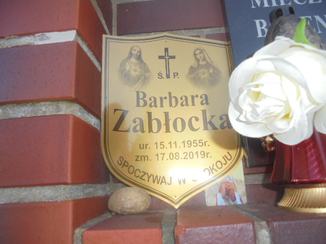 Barbara Zabłocka  1955 Elbląg - Grobonet - Wyszukiwarka osób pochowanych