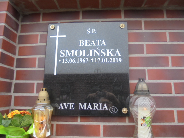 Beata Smolińska 1967 Elbląg - Grobonet - Wyszukiwarka osób pochowanych