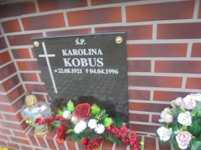 Karolina Kobus 1921 Elbląg - Grobonet - Wyszukiwarka osób pochowanych