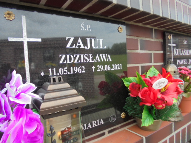 Zdzisława Zajul 1962 Elbląg - Grobonet - Wyszukiwarka osób pochowanych