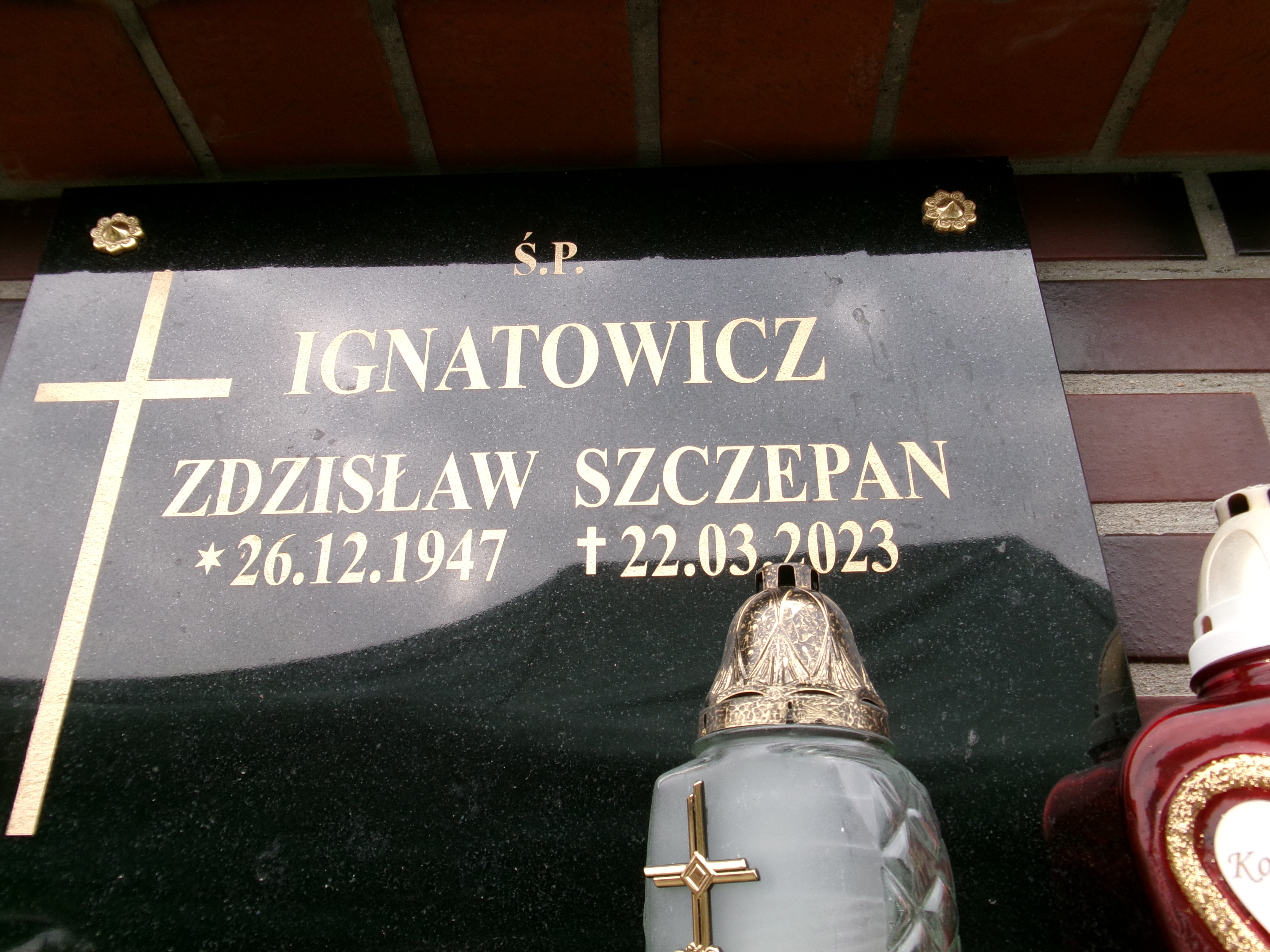 Zdzisław  Szczepan Ignatowicz 1947 Elbląg - Grobonet - Wyszukiwarka osób pochowanych