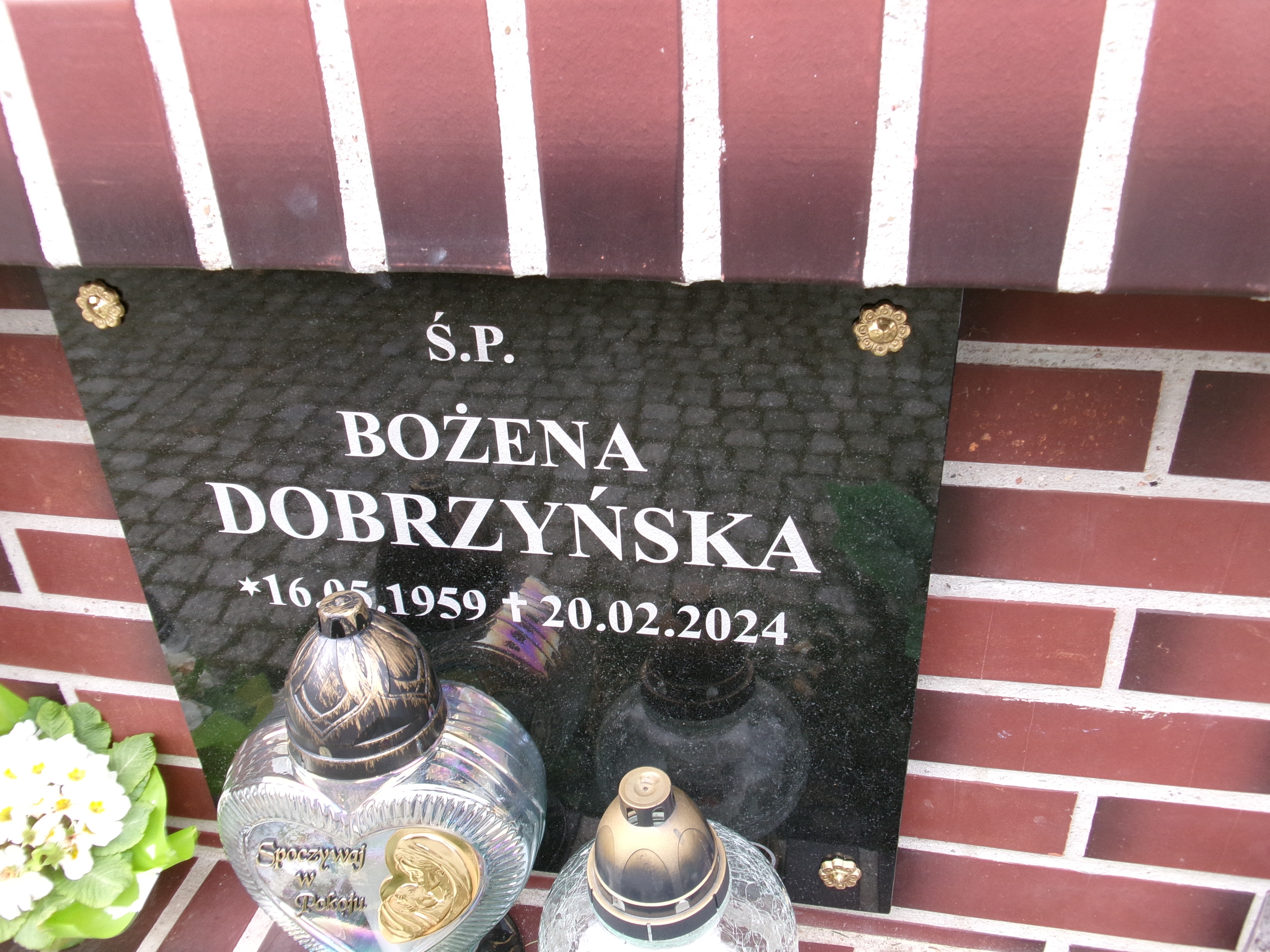 Bożena Dobrzyńska 1959 Elbląg - Grobonet - Wyszukiwarka osób pochowanych