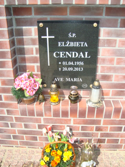 Elżbieta Cendal 1956 Elbląg - Grobonet - Wyszukiwarka osób pochowanych
