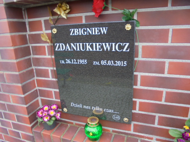 Zbigniew Zdaniukiewicz 1955 Elbląg - Grobonet - Wyszukiwarka osób pochowanych
