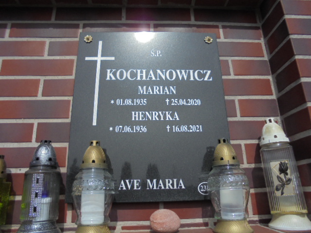 Henryka Kochanowicz 1936 Elbląg - Grobonet - Wyszukiwarka osób pochowanych