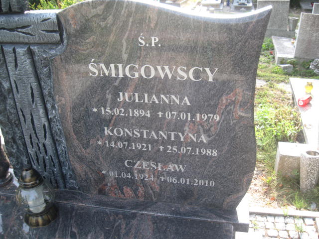 Czesław Śmigowski 1924 Elbląg - Grobonet - Wyszukiwarka osób pochowanych