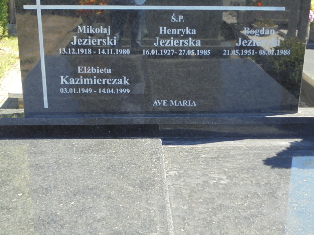 Bogdan Jezierski 1951 Elbląg - Grobonet - Wyszukiwarka osób pochowanych