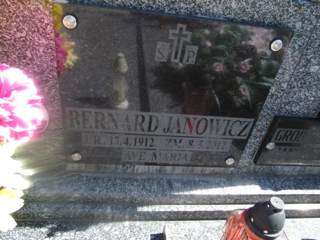 Bernard Janowicz 1912 Elbląg - Grobonet - Wyszukiwarka osób pochowanych