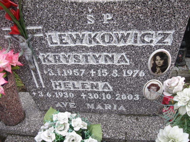 Krystyna Lewkowicz 1957 Elbląg - Grobonet - Wyszukiwarka osób pochowanych