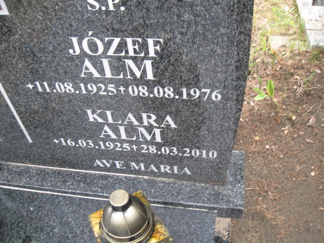 Klara Alm 1925 Elbląg - Grobonet - Wyszukiwarka osób pochowanych