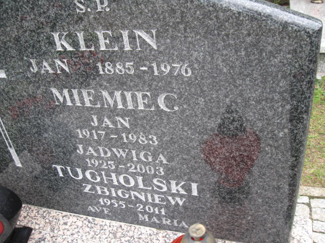 Jan Klein 1885 Elbląg - Grobonet - Wyszukiwarka osób pochowanych