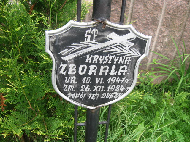Krystyna Zborała 1947 Elbląg - Grobonet - Wyszukiwarka osób pochowanych