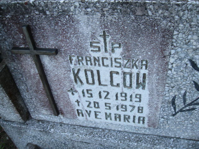Franciszka Kolcow 1917 Elbląg - Grobonet - Wyszukiwarka osób pochowanych