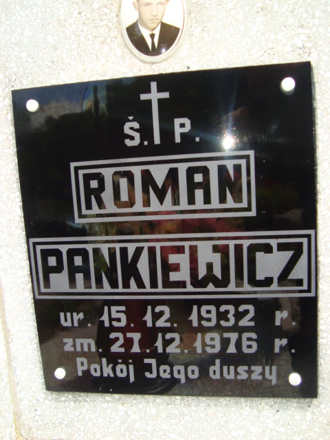 Roman Pankiewicz 1932 Elbląg - Grobonet - Wyszukiwarka osób pochowanych
