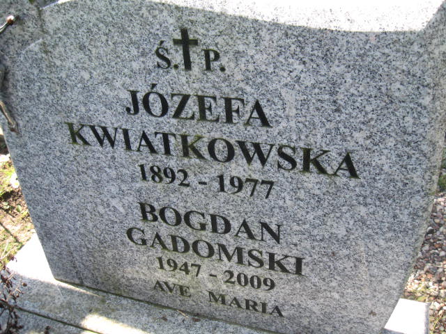 Bogdan Gadomski 1947 Elbląg - Grobonet - Wyszukiwarka osób pochowanych