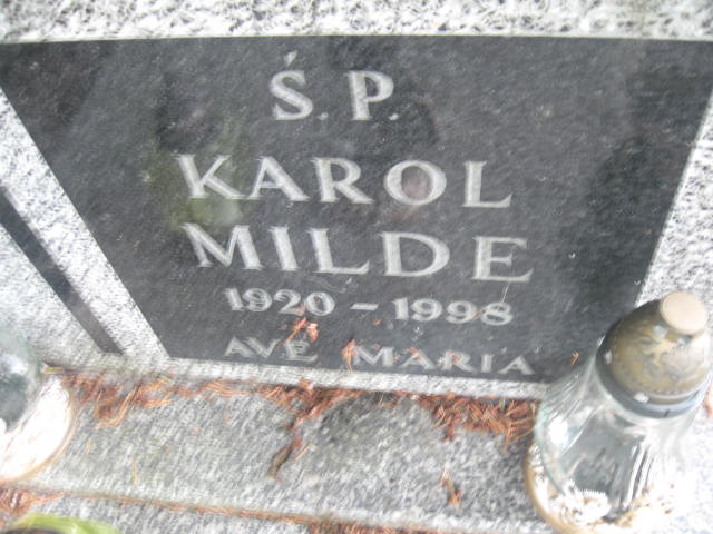 Karol Milde 1920 Elbląg - Grobonet - Wyszukiwarka osób pochowanych