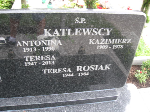 Antonina Katlewska 1913 Elbląg - Grobonet - Wyszukiwarka osób pochowanych