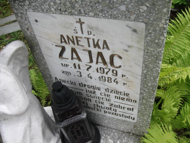 Aneta Beata Zając 1979 Elbląg - Grobonet - Wyszukiwarka osób pochowanych