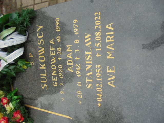 Stanisław Sulkowski 1953 Elbląg - Grobonet - Wyszukiwarka osób pochowanych