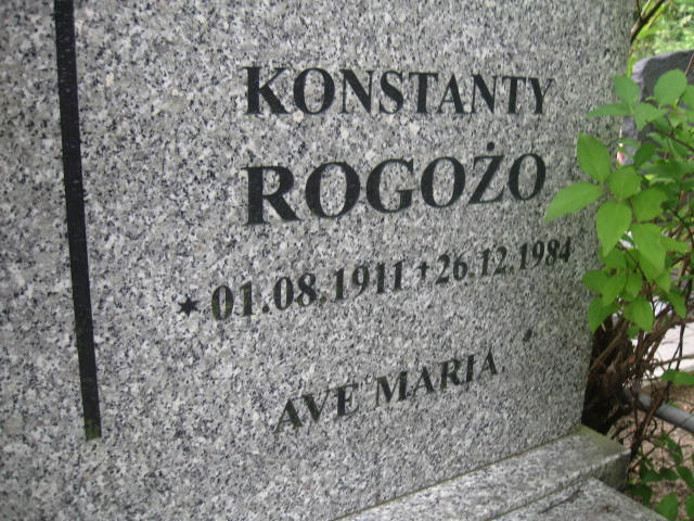Konstanty Rogożo 1911 Elbląg - Grobonet - Wyszukiwarka osób pochowanych