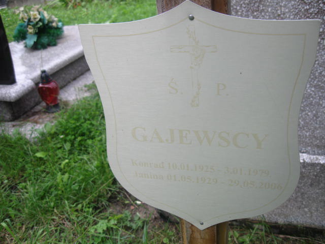 Konrad Karol Gajewski 1925 Elbląg - Grobonet - Wyszukiwarka osób pochowanych