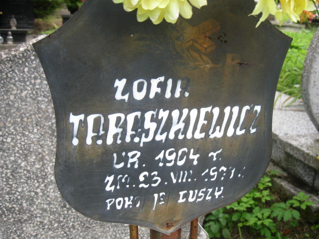 Zofia Taraszkiewicz 1904 Elbląg - Grobonet - Wyszukiwarka osób pochowanych