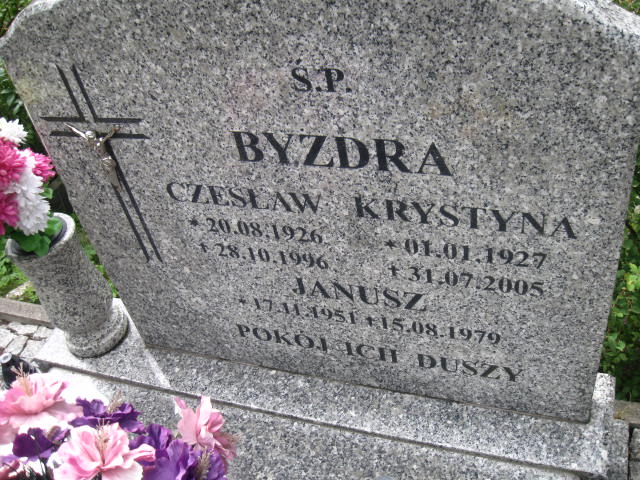 Czesław Byzdra 1926 Elbląg - Grobonet - Wyszukiwarka osób pochowanych