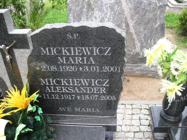 Aleksander Mickiewicz 1917 Elbląg - Grobonet - Wyszukiwarka osób pochowanych